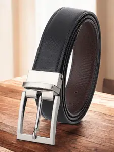 The Roadster Lifestyle Co Men Textured Formal Belts