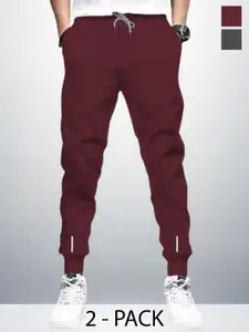 REYA Men Pack Of 2 Mid-Rise Joggers