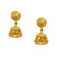 Anouk Gold-Plated Dome Shaped Jhumkas