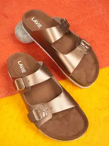 Lavie Women Open Toe Flats With Buckle