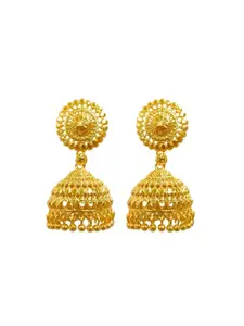 Anouk Gold-Plated Dome Shaped Jhumkas