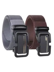Provogue Men Pack Of 2 Textured Belt