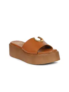 Viviblu Leather Platform Sandals