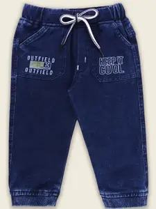 Wish Karo Boys Regular Fit Mid Rise Light Fade Stretchable Cargo Jeans