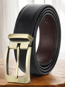 The Roadster Lifestyle Co Men Textured Formal Belts