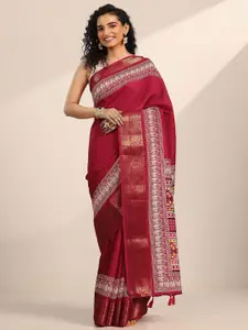 Libas Printed Saree with a Blouse Piece