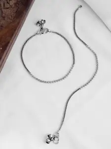 Voylla Silver-Plated Anklet