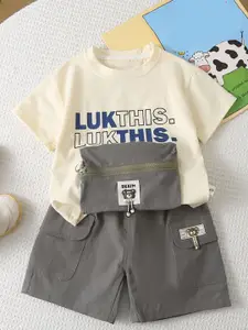 StyleCast x Revolte Boys Printed T-shirt with Shorts