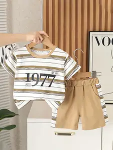 StyleCast x Revolte Boys Striped T-shirt with Shorts