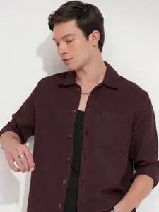 HIGHLANDER Men Comfort Opaque Casual Shirt