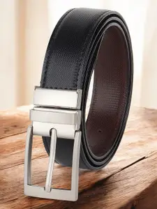 The Roadster Lifestyle Co Men Textured Formal Belts