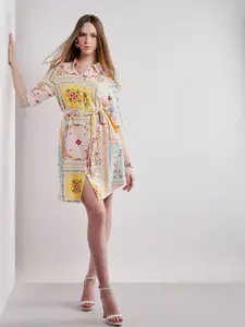 Vero Moda Ethnic Motifs Print A-Line Mini Dress