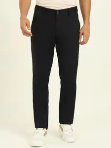 JADE BLUE Men Printed Slim Fit Trousers