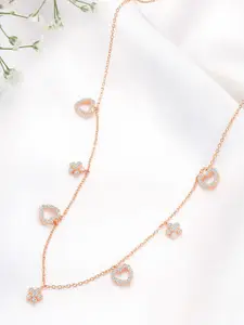 Peora Sterling Silver Rose Gold-Plated Necklace