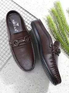 SHUAN Men Round Toe Slip-On Lightweight Mules
