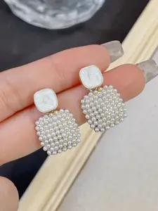 VAGHBHATT Square Drop Earrings