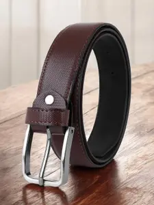 The Roadster Lifestyle Co Men Textured Formal Belts