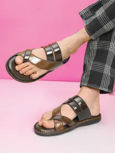 Killer Men Leather Slip-On Comfort Sandals