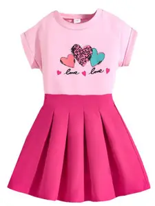 StyleCast x Revolte Girls Printed Top with Skirt