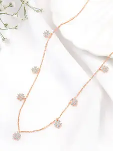 Peora Sterling Silver Rose Gold-Plated Necklace