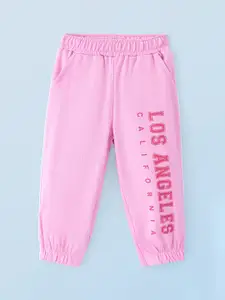 Honeyhap Infant Boys Text Printed Pure Cotton Joggers