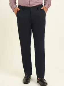 JADE BLUE Men Printed Slim Fit Trousers