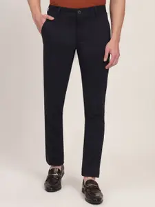 JADE BLUE Men Slim Fit Mid Rise Regular Trousers