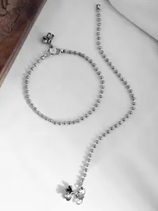 Voylla Silver-Plated Anklet