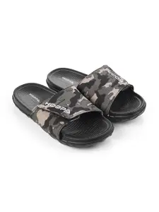 Hoppa Men Printed Sliders