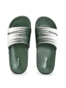 Hoppa Men Printed Sliders