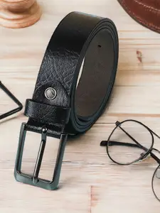Provogue Men Textured Leather Formal Belt