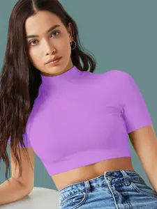 Dream Beauty Fashion Solid Fitted Crop Top