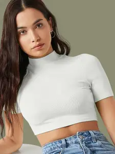 Dream Beauty Fashion Women Ribbed Crop Top