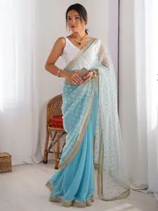 Saree mall Embellished Sequinned Saree