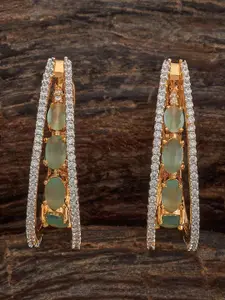 Kushal's Fashion Jewellery Rhodium-Plated Cubic Zirconia-Embellished Bridal Finger Ring