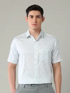 Arrow Geometric Printed Spread Collar Classic Pure Cotton Formal Shirt