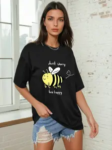 AAHWAN Women Printed T-shirt