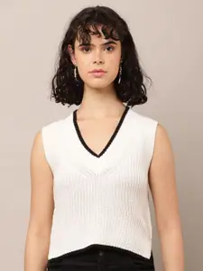 NoBarr Women Ribbed Sweater Vest