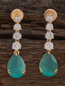 Kushal's Fashion Jewellery Rhodium-Plated Zircon Stone Embellished Bridal Finger Ring