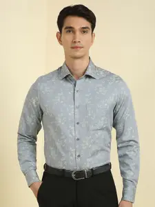 Allen Solly Sport Slim Fit Floral Printed Cotton Formal Shirt