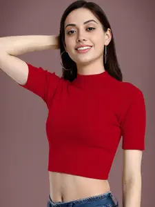 Dream Beauty Fashion Women Solid Round Neck Short Sleeve Top