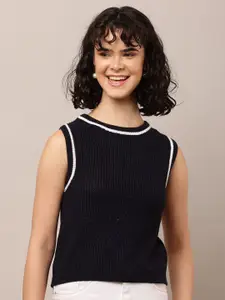 NoBarr Women Ribbed Sweater Vest