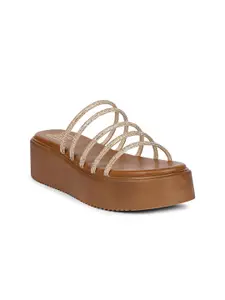 Viviblu Leather Platform Sandals