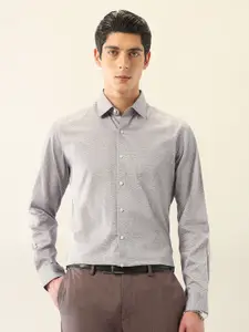 Arrow Men Slim Fit Opaque Printed Formal Shirt