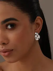 LeCalla 925 Steling Silver-Plated Contemporary Studs