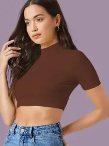 Dream Beauty Fashion Women Solid Round Neck Short Sleeve Top