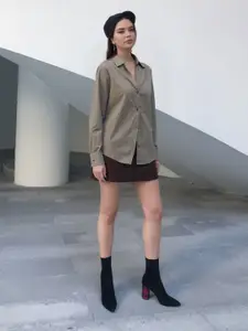 CORSICA Spread Collar Comfort Oversized Casual Shirt