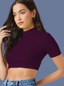 Dream Beauty Fashion Solid Fitted Crop Top