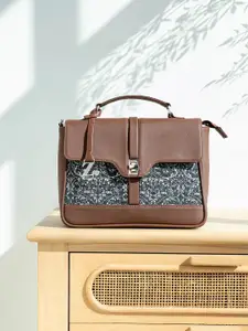 ZOUK Printed Structured Satchel
