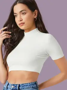 Dream Beauty Fashion Solid Fitted Crop Top